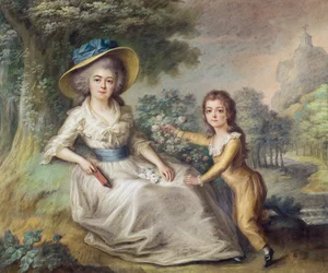 マリーデュパンドゥフランクイユ（1748-1821）と彼女の息子モーリス